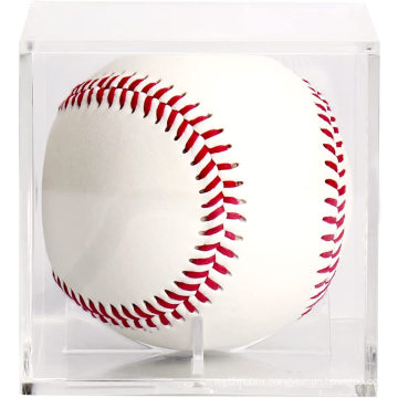 Square Clear Box Moisture Dustproof UV Protected Acrylic Cube Baseball Holde Baseball Display Case